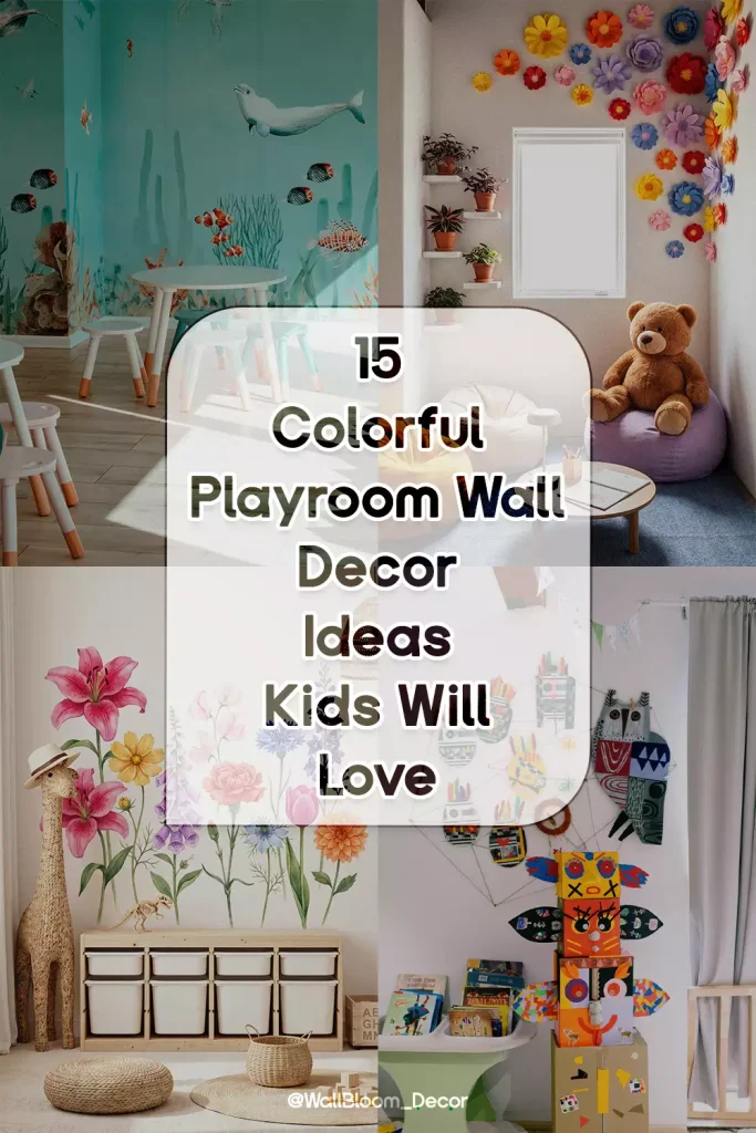 15 Colorful Playroom Wall Decor Ideas Kids Will Love