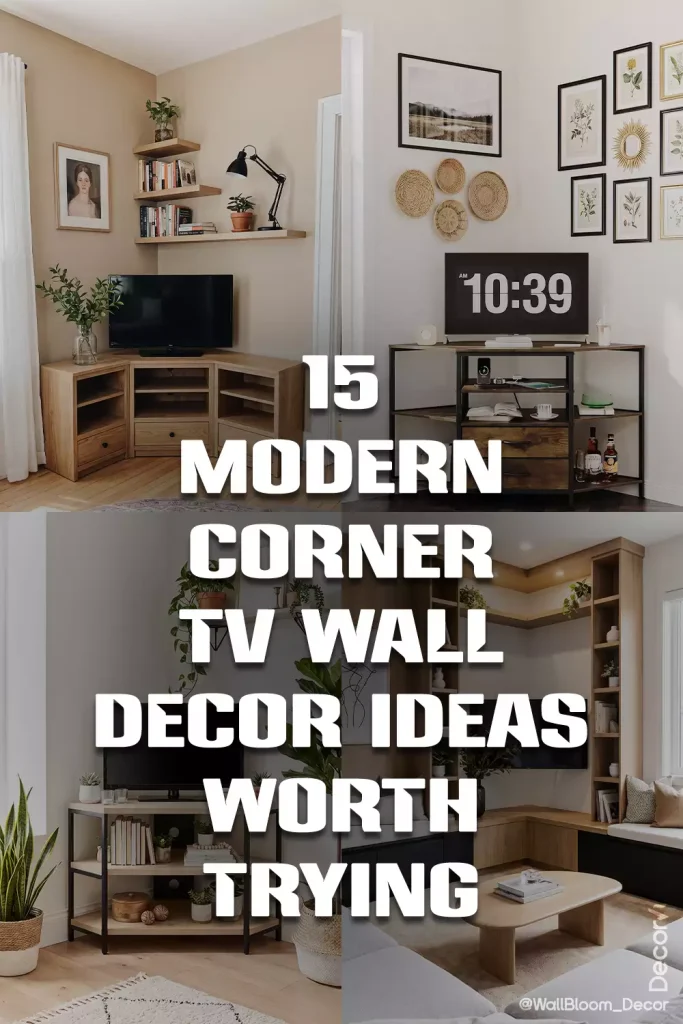 15 Modern Corner TV Wall Decor Ideas Worth Trying
