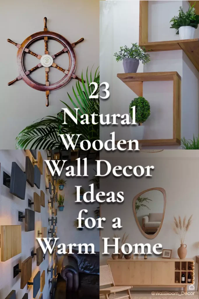 23 Natural Wooden Wall Decor Ideas for a Warm Home