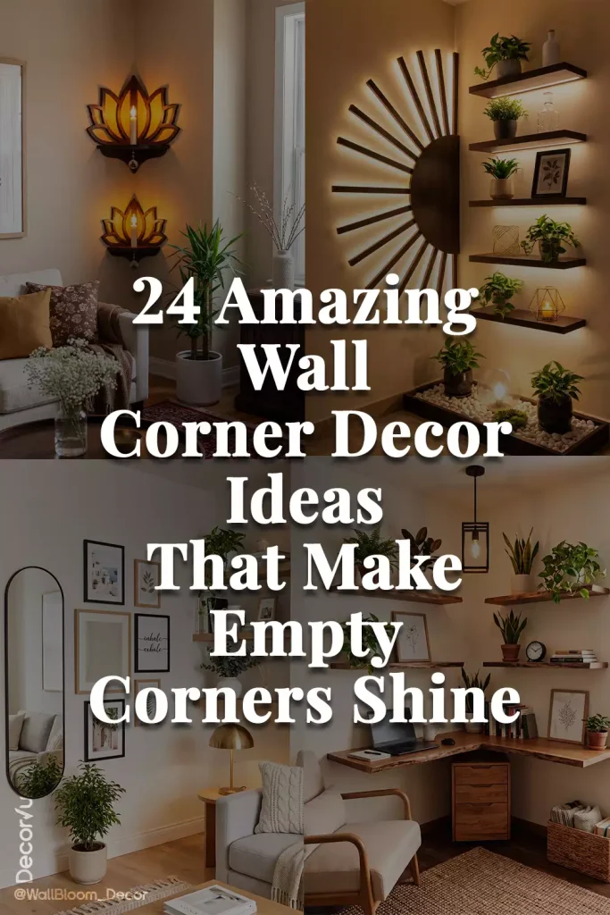 24 Amazing Wall Corner Decor Ideas That Make Empty Corners Shine