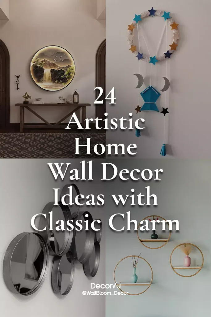 24 Artistic Home Wall Decor Ideas with Classic Charm