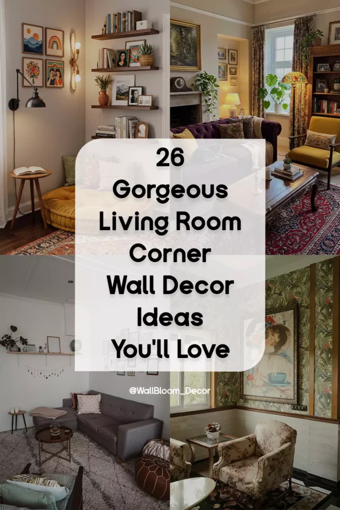 26 Gorgeous Living Room Corner Wall Decor Ideas You'll Love