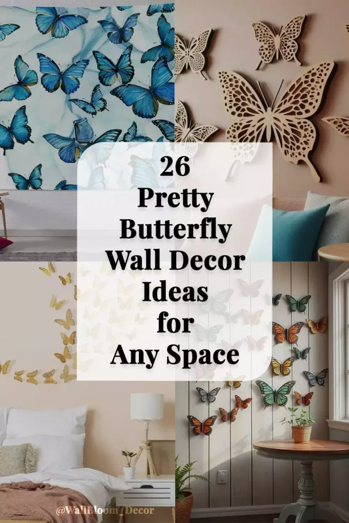 26 Pretty Butterfly Wall Decor Ideas for Any Space