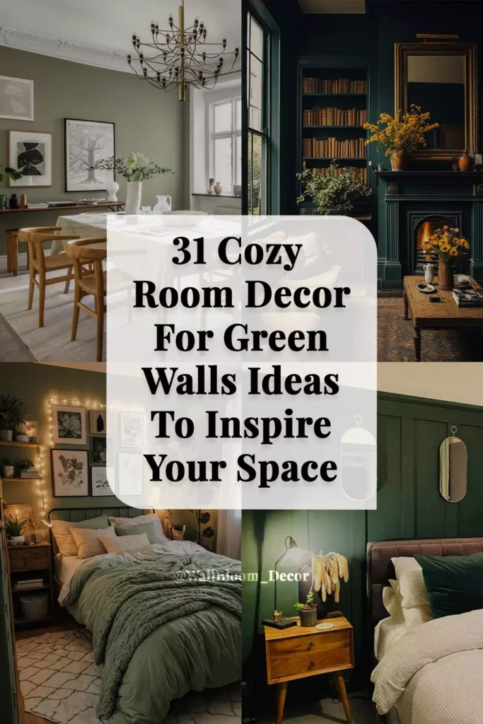 31 Cozy Room Decor For Green Walls Ideas To Inspire Your Space