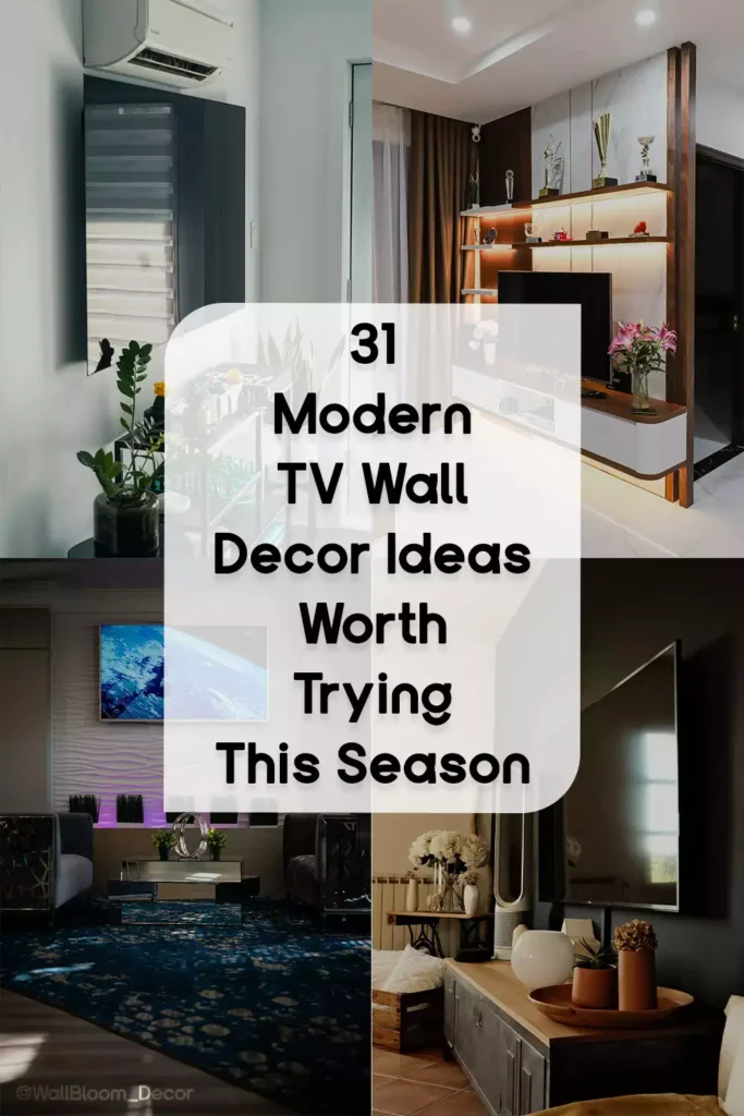 31 Modern TV Wall Decor Ideas Worth Trying This Season