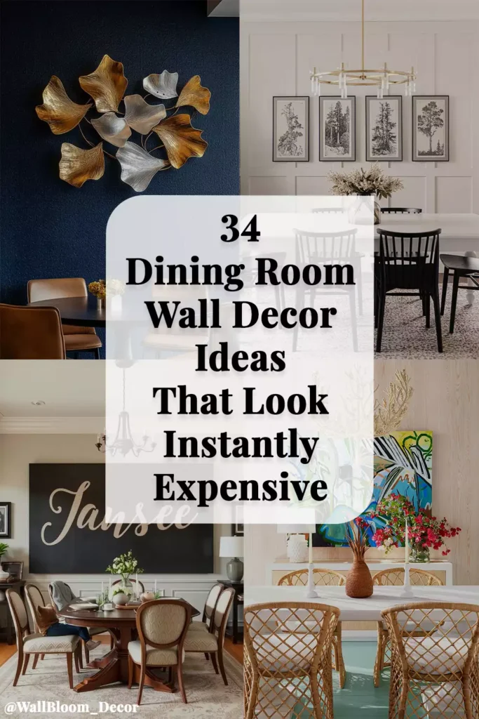 34 Dining Room Wall Decor Ideas That Look Instantly Expensive