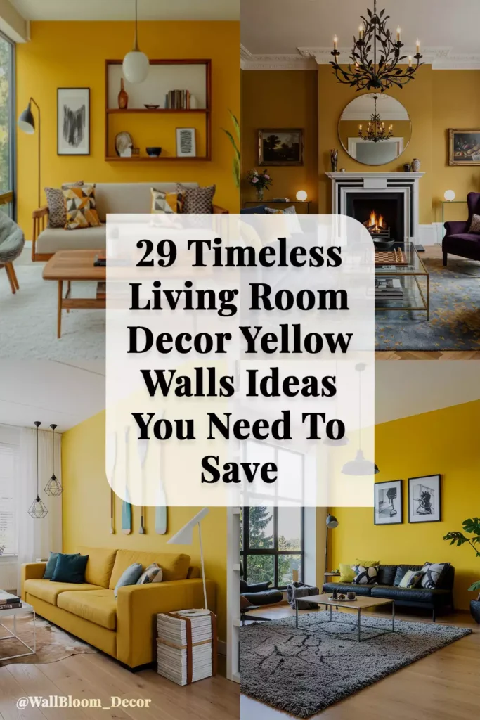 29 Timeless Living Room Decor Yellow Walls Ideas You Need To Save