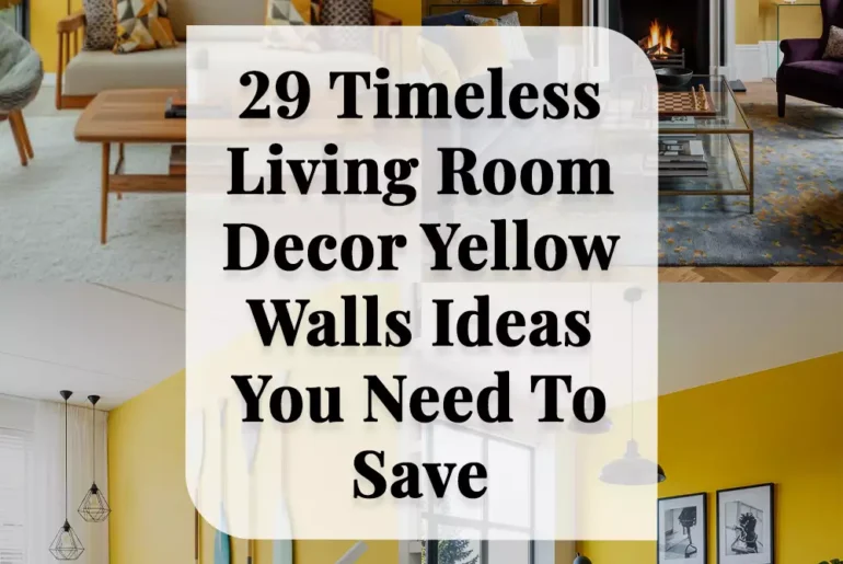 29 Timeless Living Room Decor Yellow Walls Ideas You Need To Save