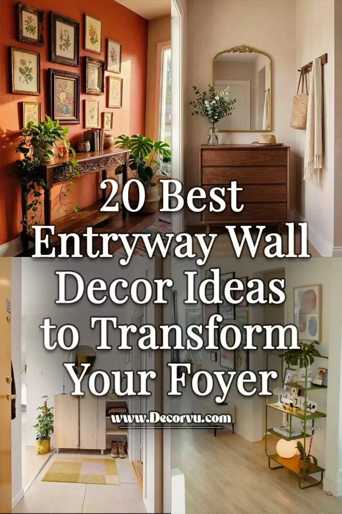 20 Best Entryway Wall Decor Ideas to Transform Your Foyer