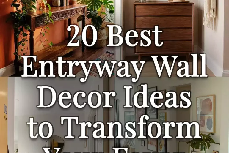 20 Best Entryway Wall Decor Ideas to Transform Your Foyer