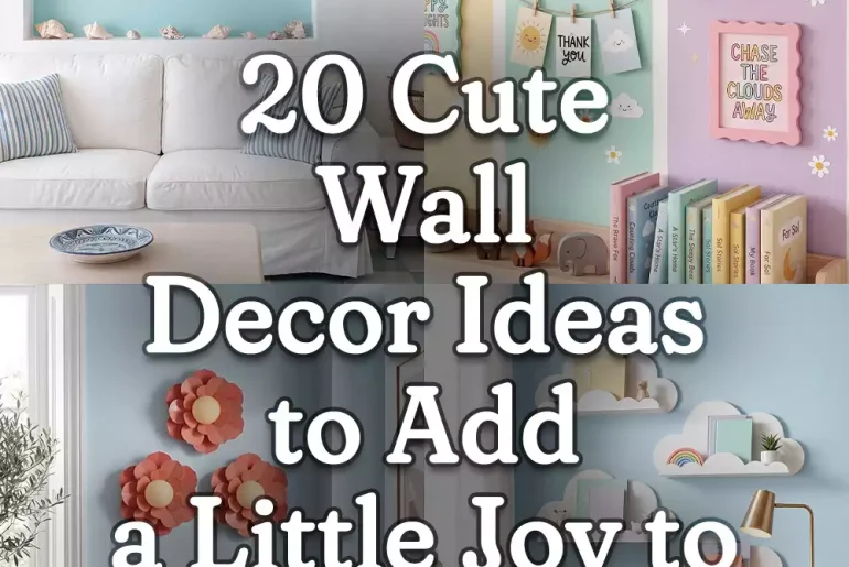20 Cute Wall Decor Ideas to Add a Little Joy to Your Home