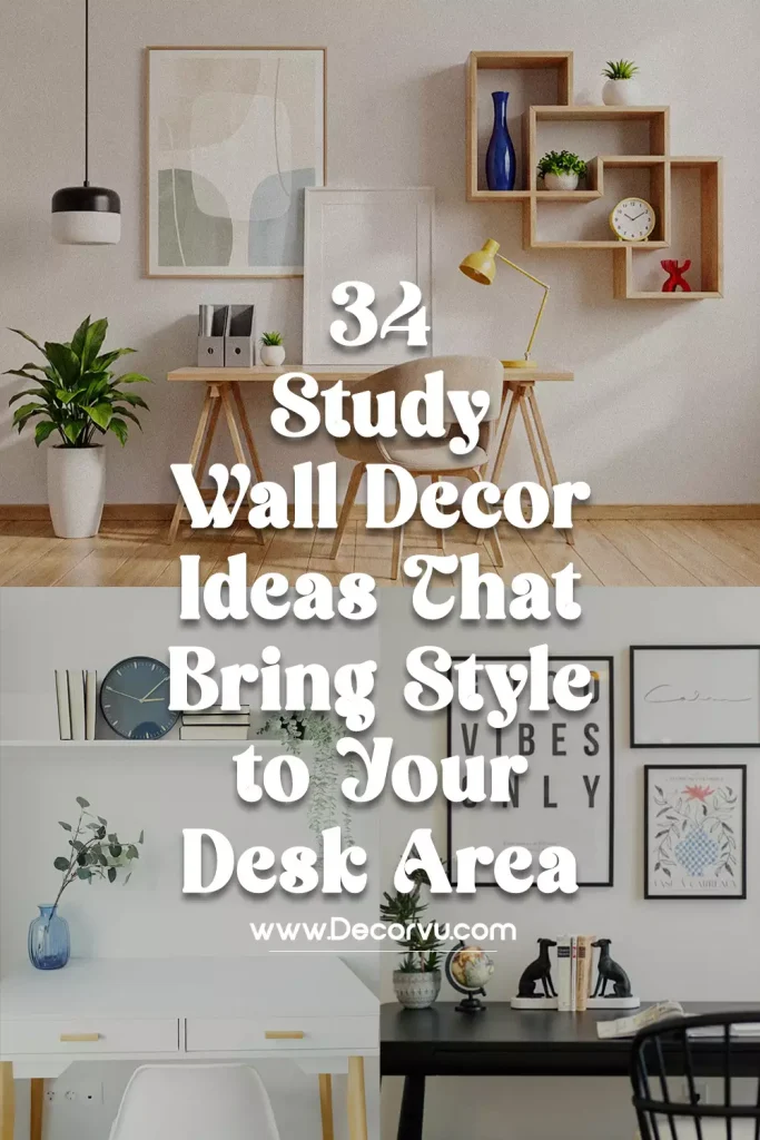 34 Study Wall Decor Ideas That Bring Style to Your Desk Area
